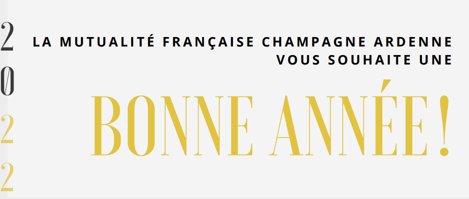 La Mutualité Française Champagne-Ardenne SSAM vous souhaite une très bonne année 2022 ! Cliquez ci-dessous pour voir notre carte de vœux en vidéo